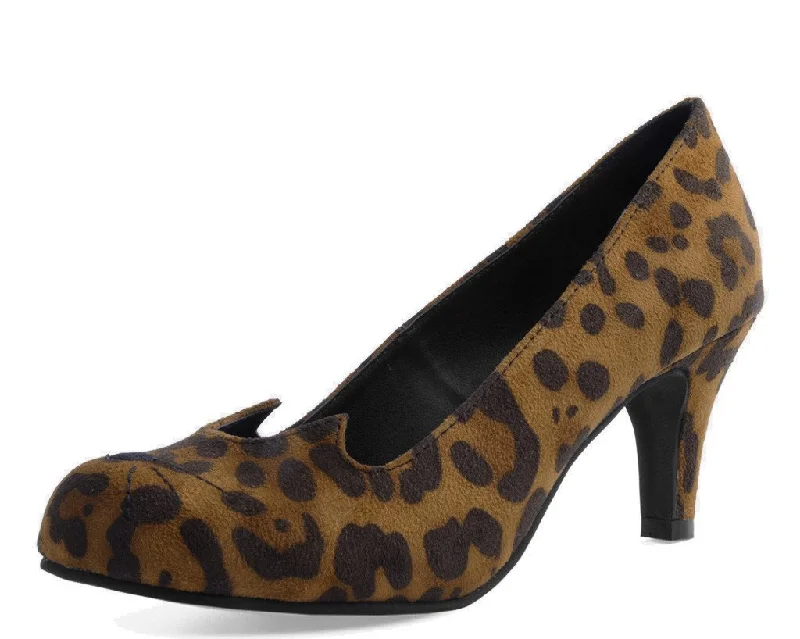 Leopard Sophistakitty Heel---Fashionable Kitten Heels for Date Night