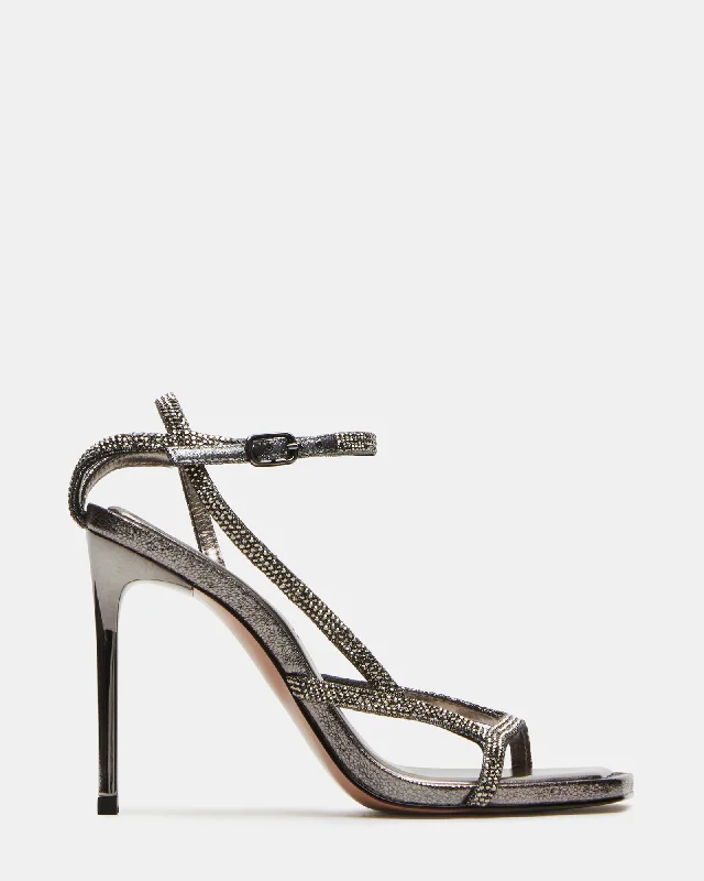 Versatile Heeled Sandals for Any Occasion---LEVIOSA PEWTER