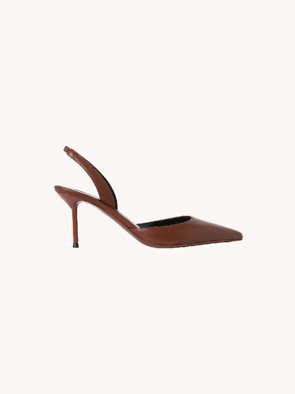 Versatile Heeled Sandals for Any Occasion---Lidia Slingback in Chocolate