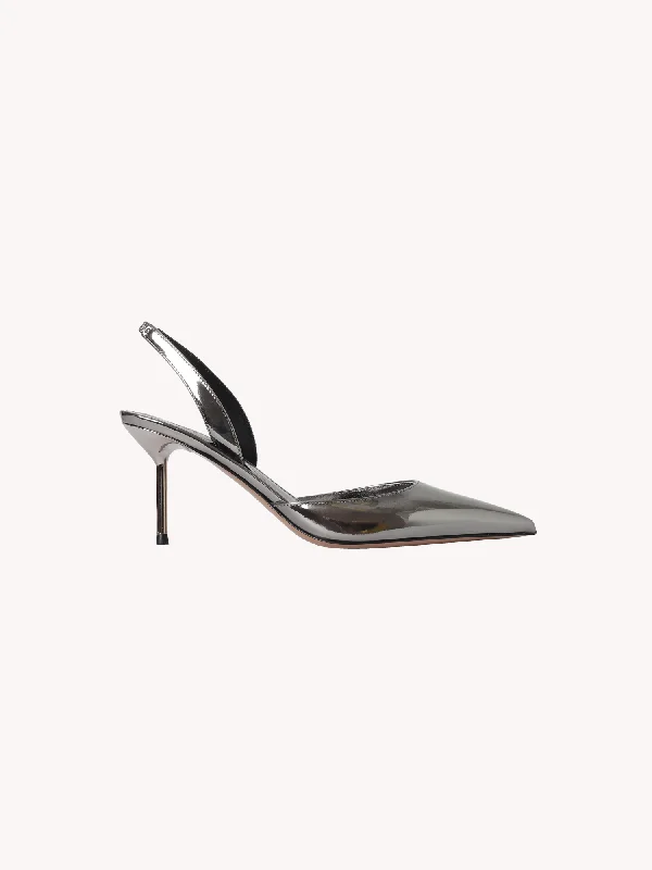 Versatile Heeled Sandals for Any Occasion---Lidia Slingback in Gunmetal