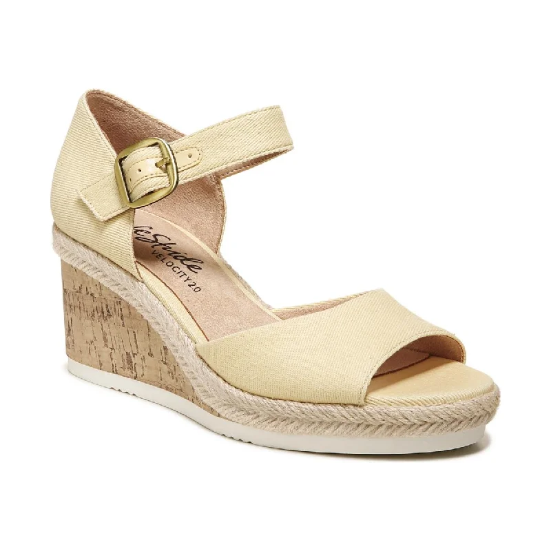 Versatile Heeled Sandals for Any Occasion---LifeStride Womens Go For It Buckle Wedge Heels