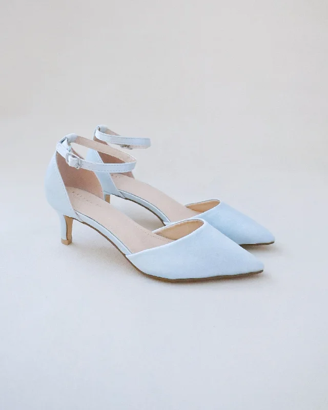 Satin Pointy Toe Low Heels Wedding ShoesAffordable Satin Heels with a Luxe Touch