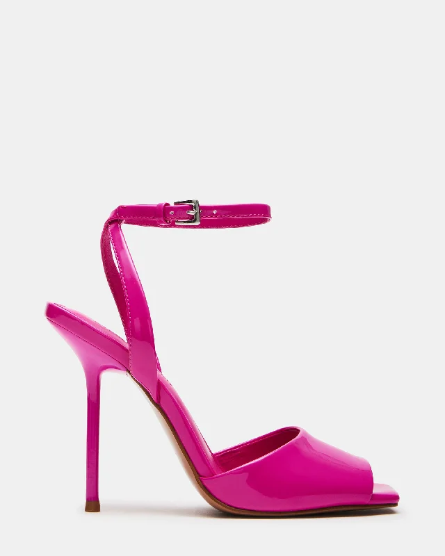 Versatile Heeled Sandals for Any Occasion---LILAC PINK PATENT