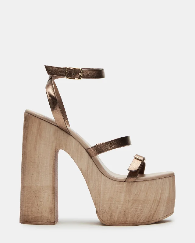 Versatile Heeled Sandals for Any Occasion---LILIA BRONZE