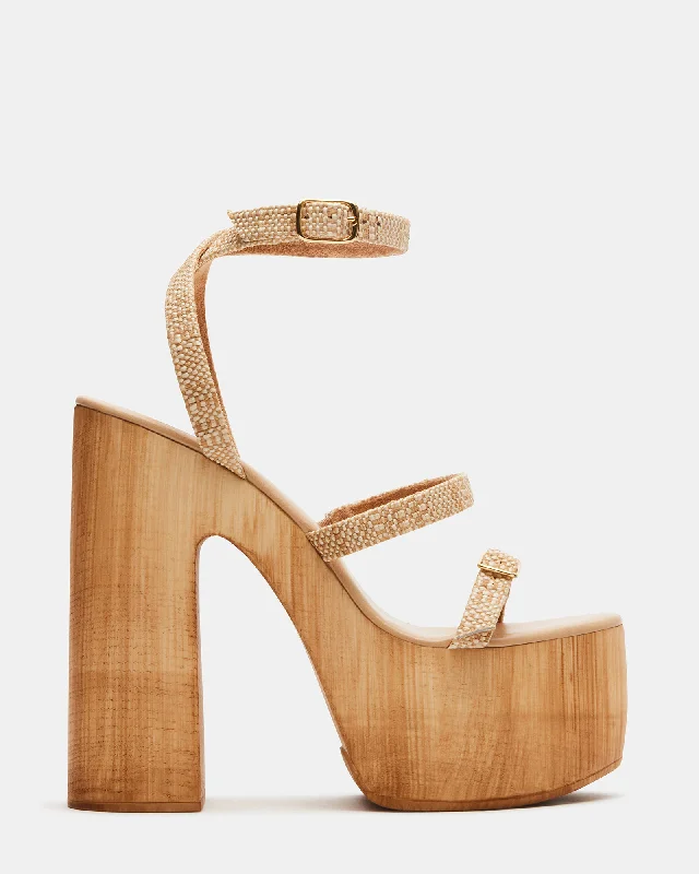 Versatile Heeled Sandals for Any Occasion---LILIA RAFFIA