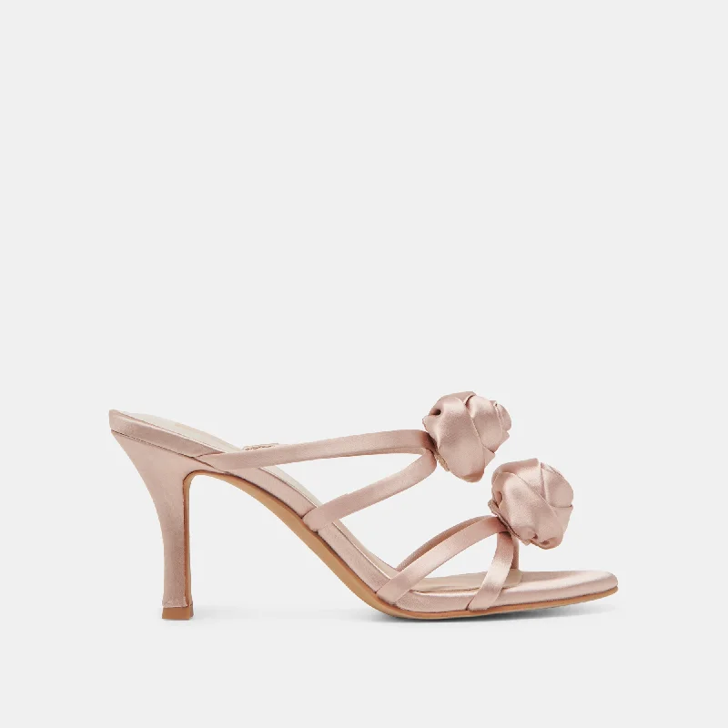 LINZY HEELS LT BLUSH SATINAffordable Satin Heels with a Luxe Touch