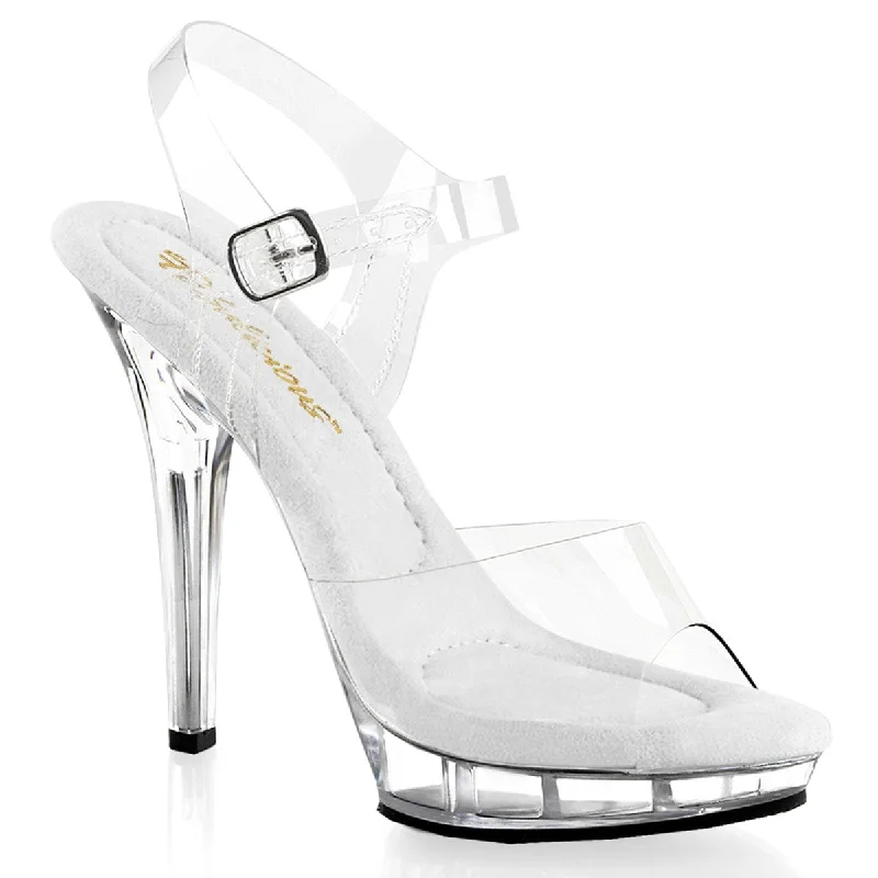 Versatile Heeled Sandals for Any Occasion---LIP-108 Clear/Clear