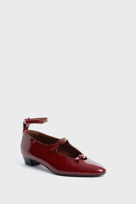 Sleek and Shiny Patent Pump Heels for a Polished Look--Lipstick Red Patent Leather La Bambola Heels