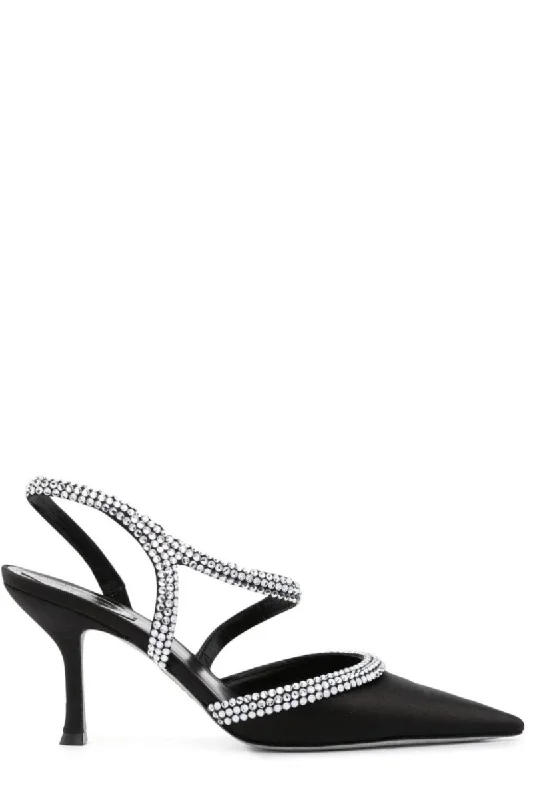 Affordable Rhinestone Pumps for a Dazzling Look---Lisa Crystal Slingback