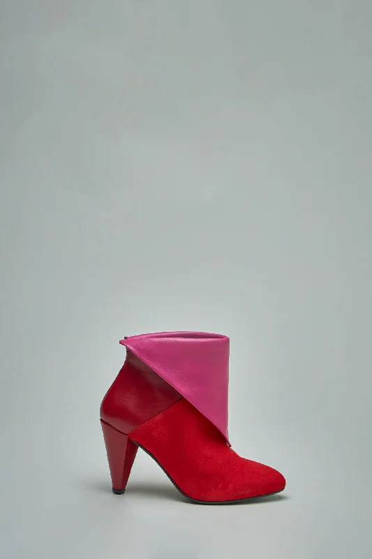 Lise Cherry red---Fashionable Kitten Heels for Date Night