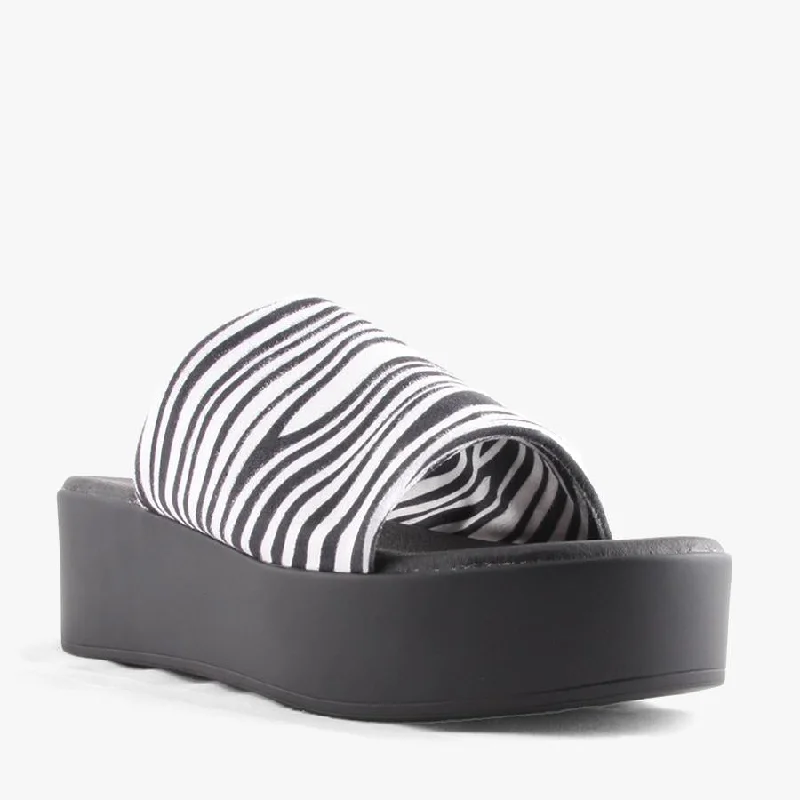 Versatile Heeled Sandals for Any Occasion---LIVID ZEBRA