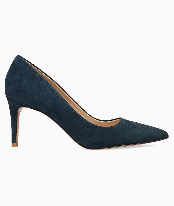 Lizel Mid Heel - Midnight---Fashionable Kitten Heels for Date Night