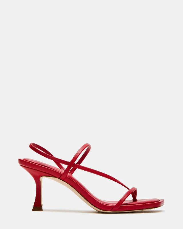 Versatile Heeled Sandals for Any Occasion---LOCKE RED