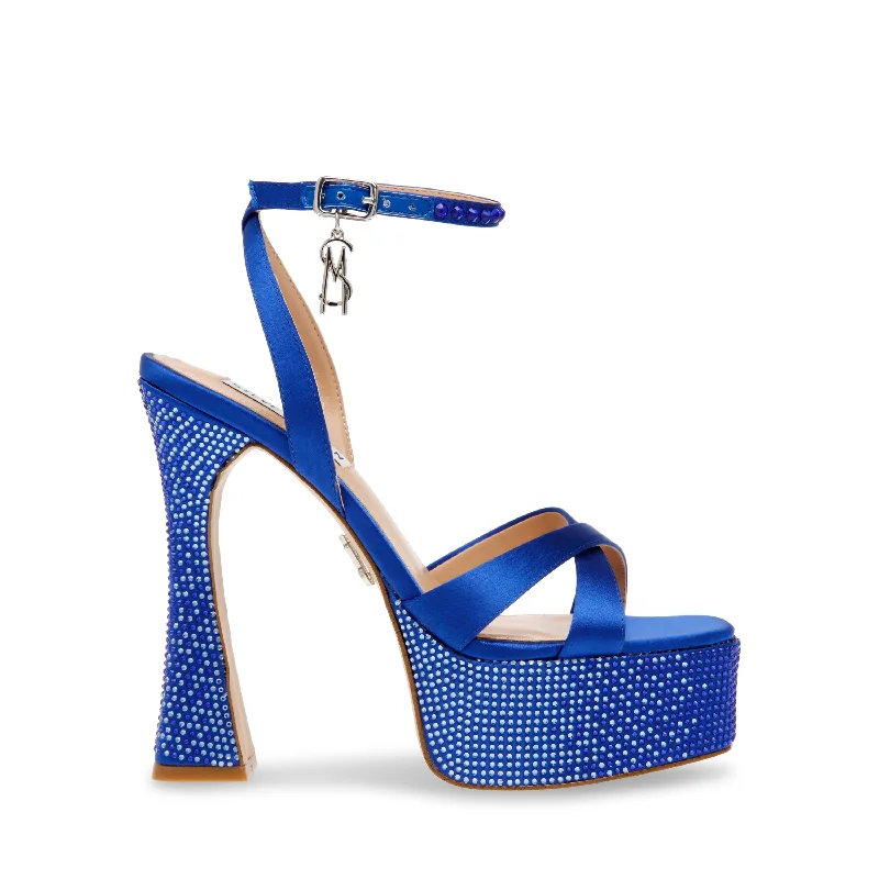 LOCKOUT BLUE SATINAffordable Satin Heels with a Luxe Touch