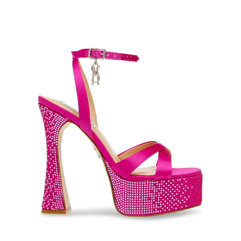 LOCKOUT FUCHSIA SATINAffordable Satin Heels with a Luxe Touch