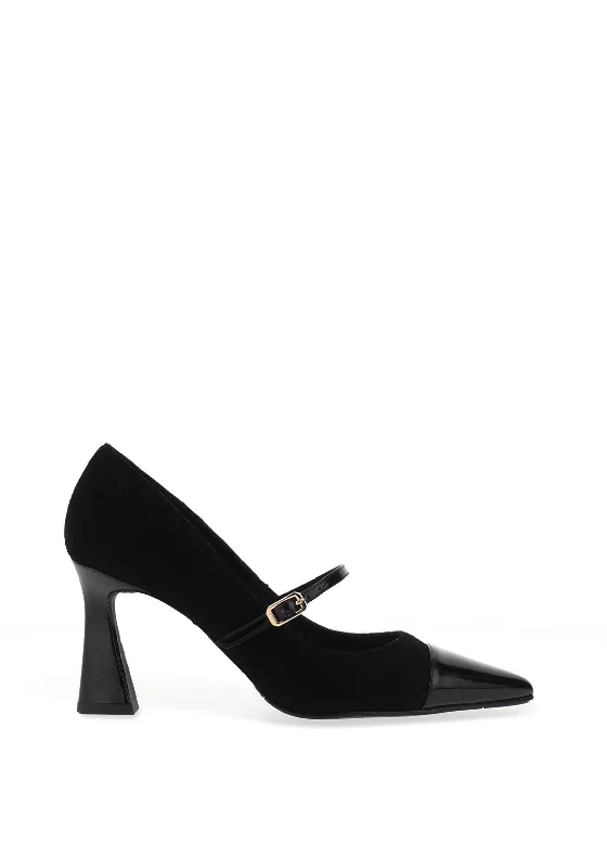 Stiletto Heel Pumps with Perfect Fit--Lodi Ramisi Pointed Toe Heels, Black-Fashionable & Classic