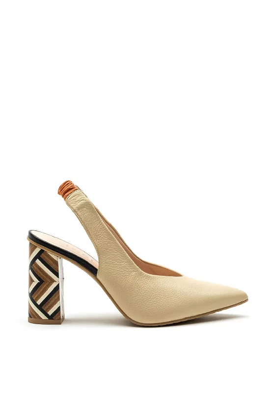 Versatile Heeled Sandals for Any Occasion---Lodi Senicro Colour Block Sling Back Heel, Beige Multi