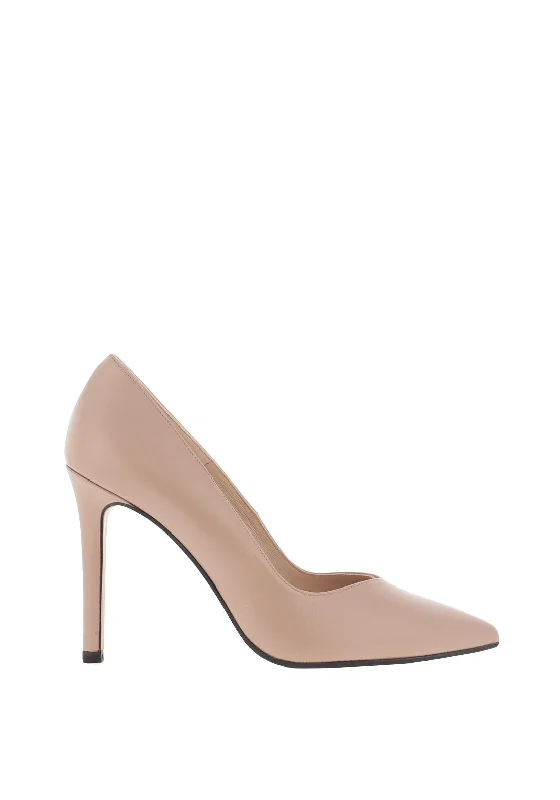 Lodi Victory Leather Court Shoe, Kalima Palo Nude---Comfortable Leather Pumps for Office and Everyday Wear