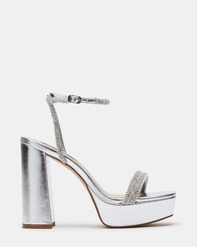 Versatile Heeled Sandals for Any Occasion---LOFTY SILVER