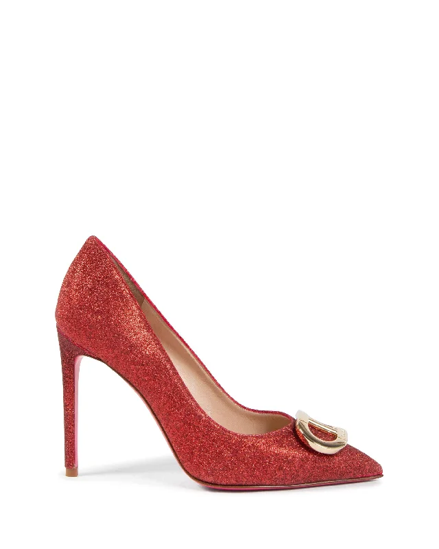 Logo Glitter Fairy Pump---Trendy Glitter Heels for a Glamorous Look