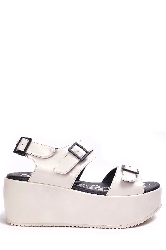 Lori Off White Vegan Leather---Comfortable Leather Pumps for Office and Everyday Wear