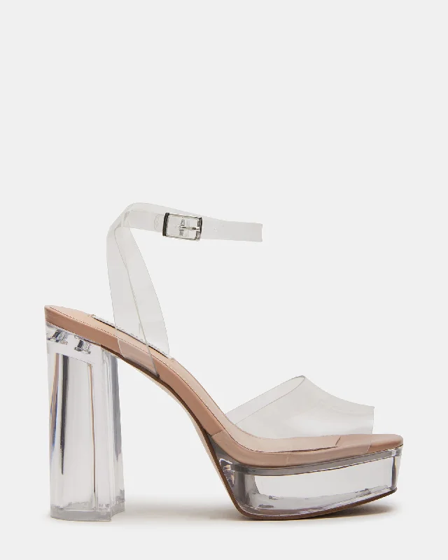 Versatile Heeled Sandals for Any Occasion---LOURDES CLEAR