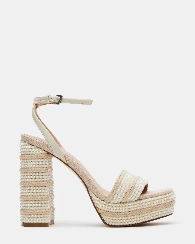 Versatile Heeled Sandals for Any Occasion---LUMARA NATURAL RAFFIA