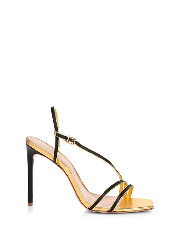 Stiletto Heel Pumps with Perfect Fit--Luna Stiletto - Gold / Black-Fashionable & Classic