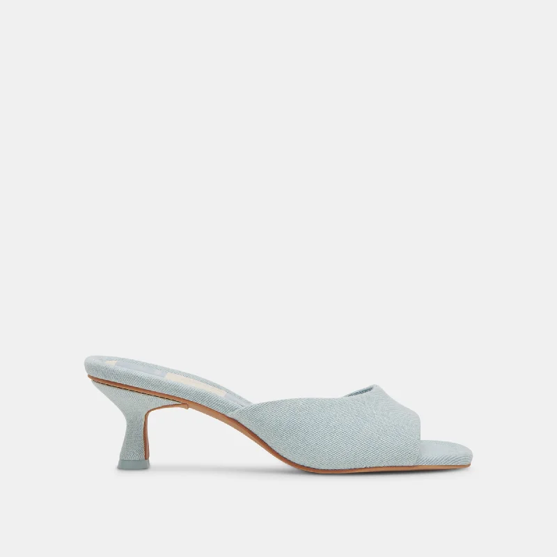 Stiletto Heel Pumps with Perfect Fit--MACOY HEELS LIGHT BLUE DENIM-Fashionable & Classic