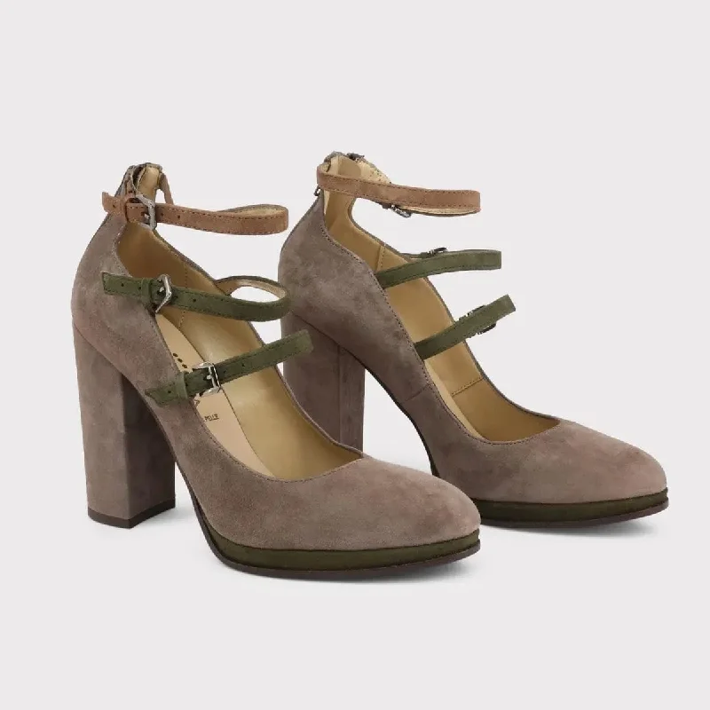 Versatile Heeled Sandals for Any Occasion---Made in Italia - FILOMENA - Grey