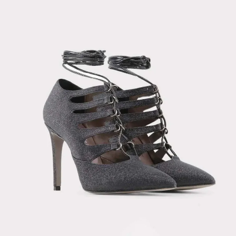 Versatile Heeled Sandals for Any Occasion---Made in Italia - MORGANA - Black