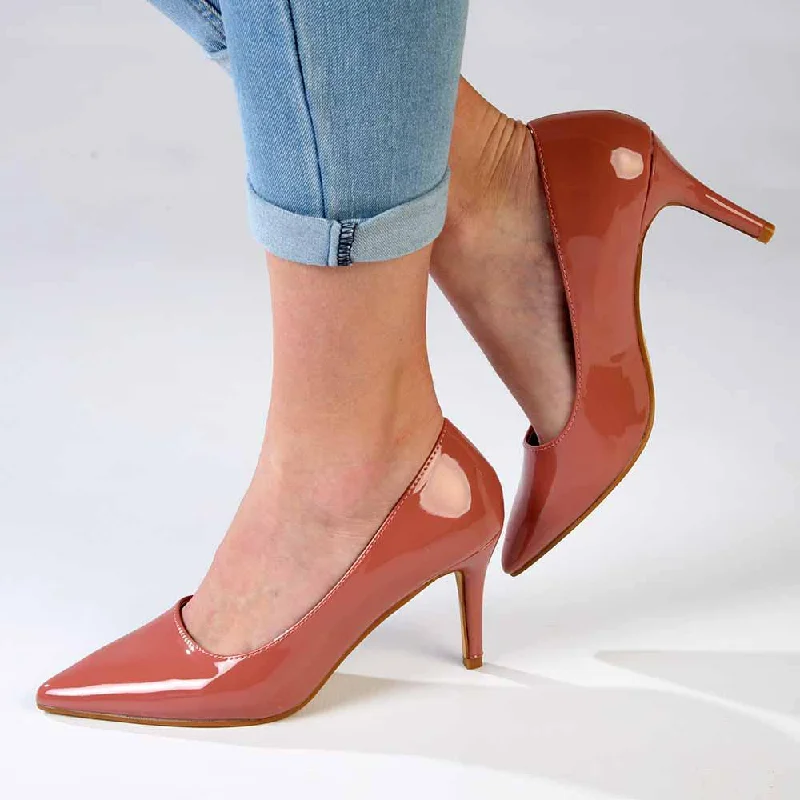 Madison Penny 5 Court Heels - Mink---Fashionable Kitten Heels for Date Night