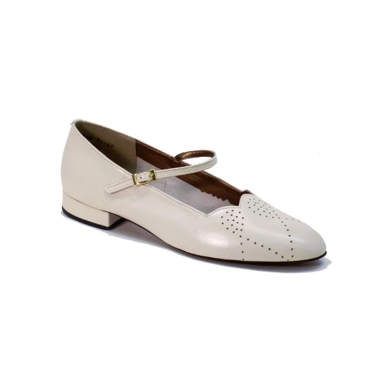 Affordable Suede Ankle Pumps for All-Day Wear--Maggies: Summer Lovin: French Vanilla With Cinnamon | 0.5" Straight Edge | MED | Suede Sole | Limited Edition