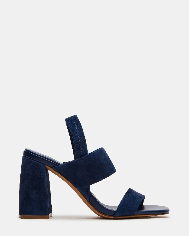 Affordable Suede Ankle Pumps for All-Day Wear--MARBELL NAVY SUEDE