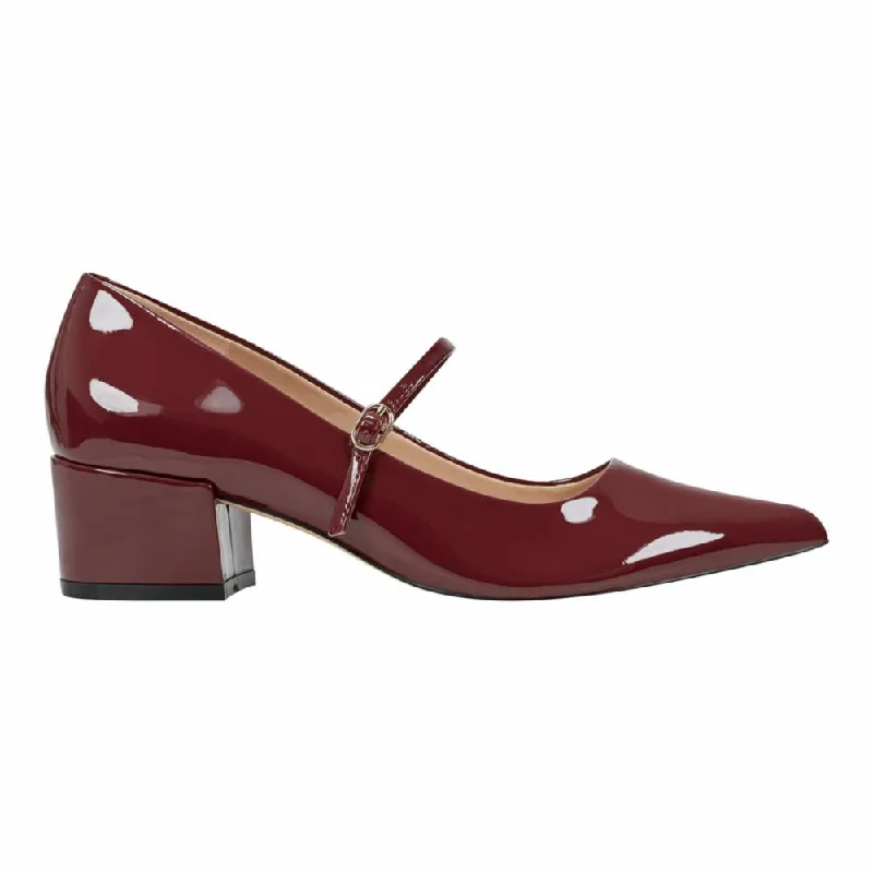 Marc Fisher Ltd Women's Luccie Burgundy M---Fashionable Kitten Heels for Date Night