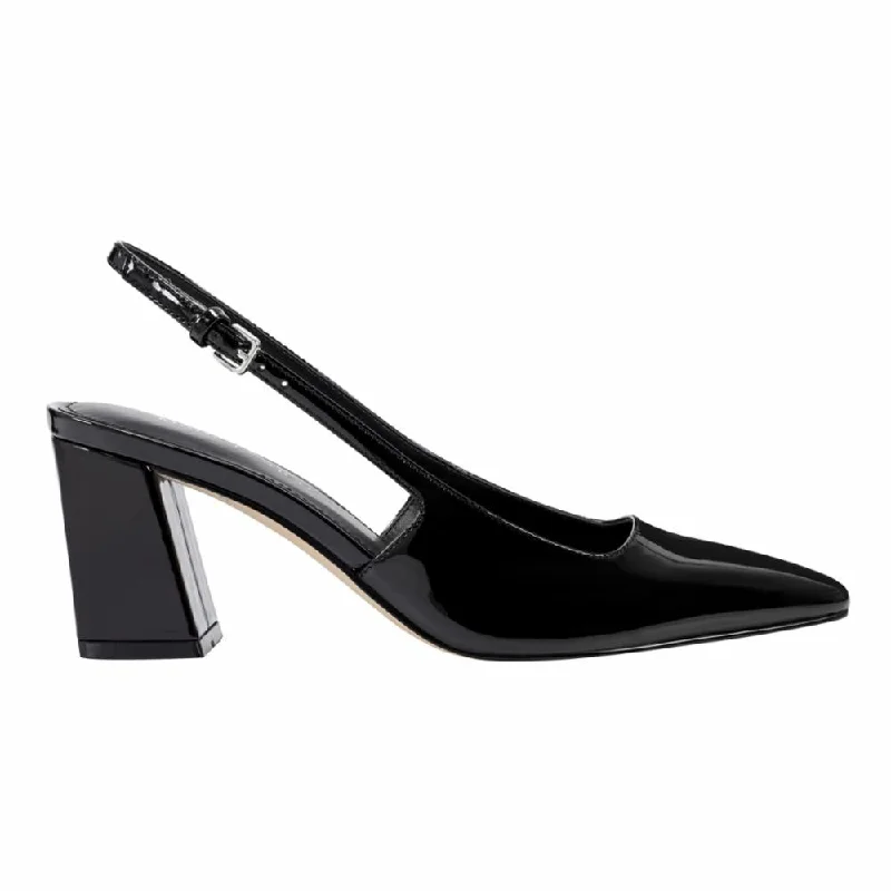 Marc Fisher Women's Leanea Black M---Fashionable Kitten Heels for Date Night