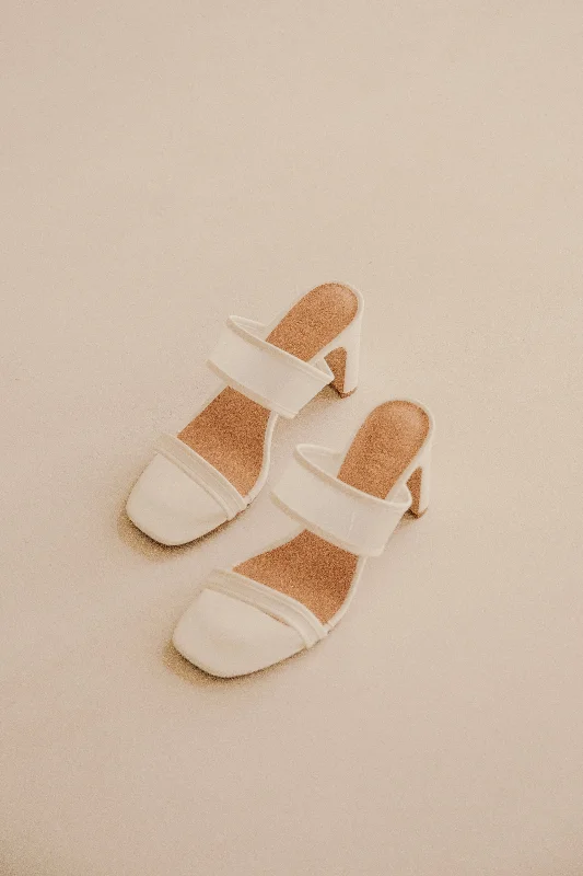 Versatile Heeled Sandals for Any Occasion---Mariana Heels - White