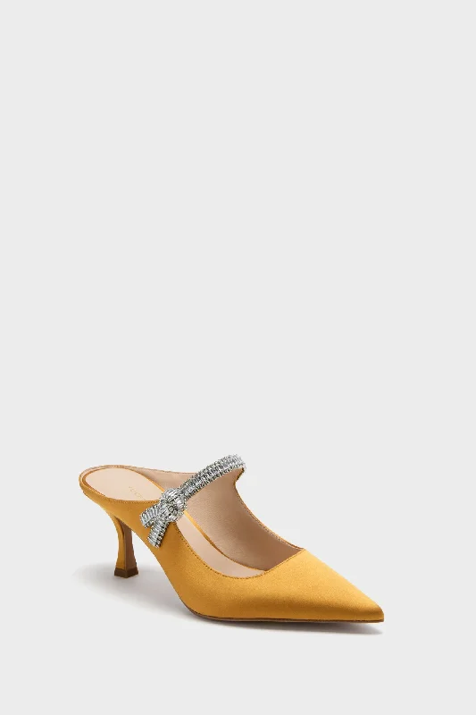 Marigold Satin Mae HeelsAffordable Satin Heels with a Luxe Touch