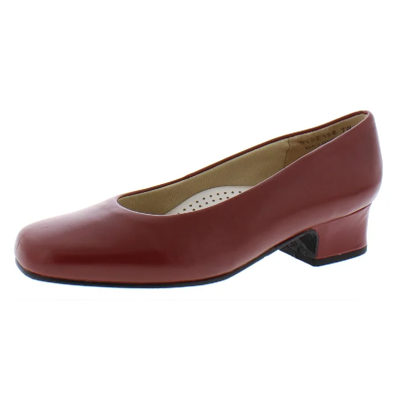 Stylish Slip-On Pumps for Quick Elegance---Mark Lemp Classics by Walking Cradles Womens Callie Block Heel Slip On Pumps