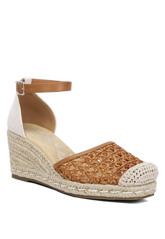 Versatile Heeled Sandals for Any Occasion---Mason Pin Buckle Wedge Heel Espradilles