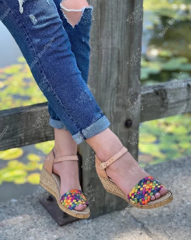 Stylish Platform Heels for Extra Height--Claudia Multicolor Heels