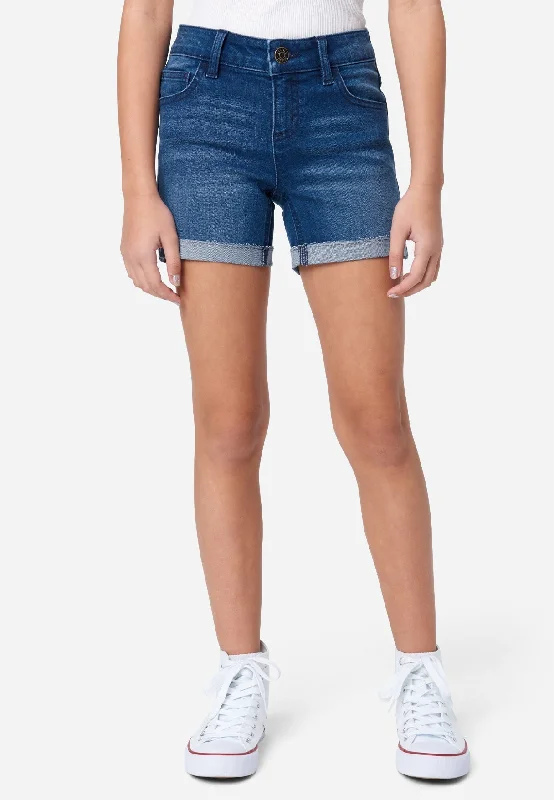 Midi Denim Shorts