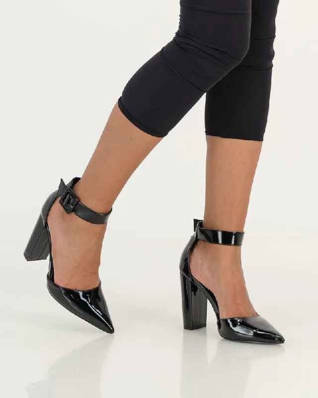 Versatile Heeled Sandals for Any Occasion---Miss Black Criss 4 Ladies Shoes Black