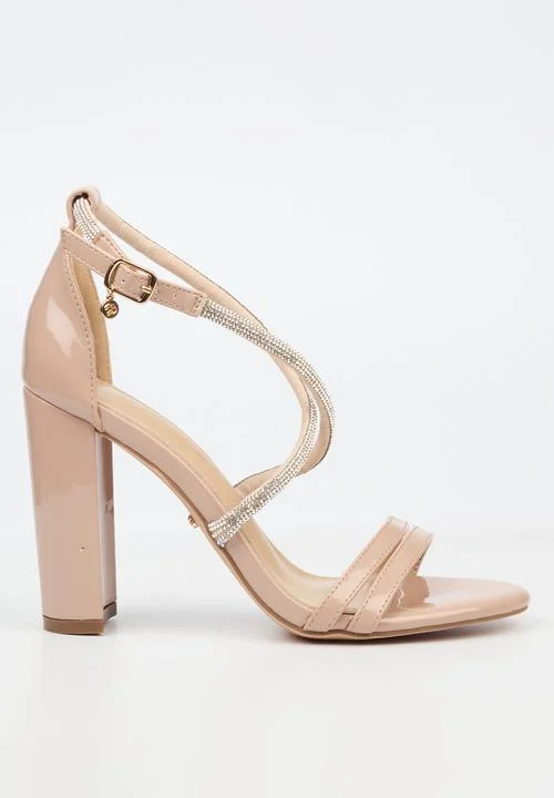 Miss Black Ladies Border 5 Heels Nude---Fashionable Kitten Heels for Date Night