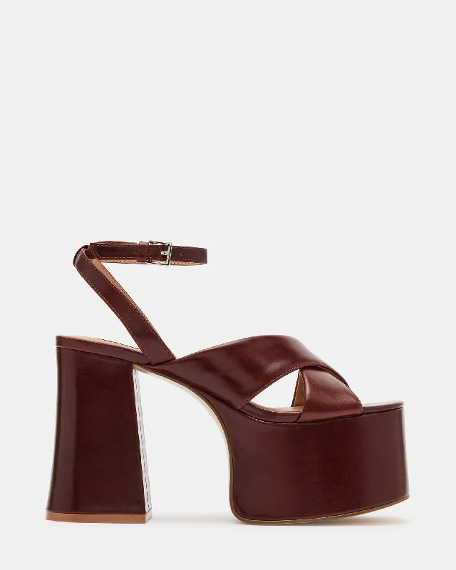 MISTY BROWN LEATHER---Comfortable Leather Pumps for Office and Everyday Wear