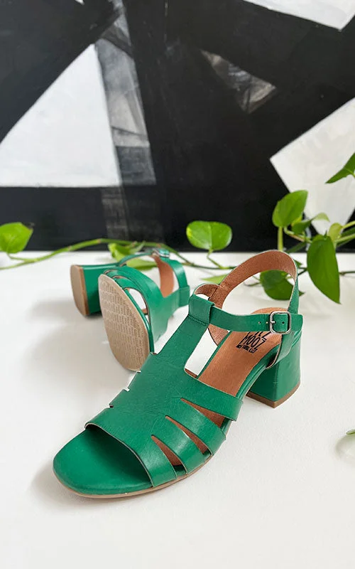 Stiletto Heel Pumps with Perfect Fit--Miz Mooz Boardwalk, emerald-Fashionable & Classic