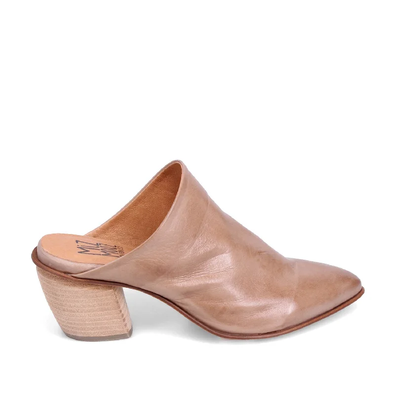 Miz Mooz Women's Amalia in Beige---Fashionable Kitten Heels for Date Night