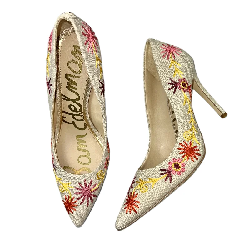 Stiletto Heel Pumps with Perfect Fit--Multi-colored Shoes Heels Stiletto By Sam Edelman, Size: 6.5-Fashionable & Classic