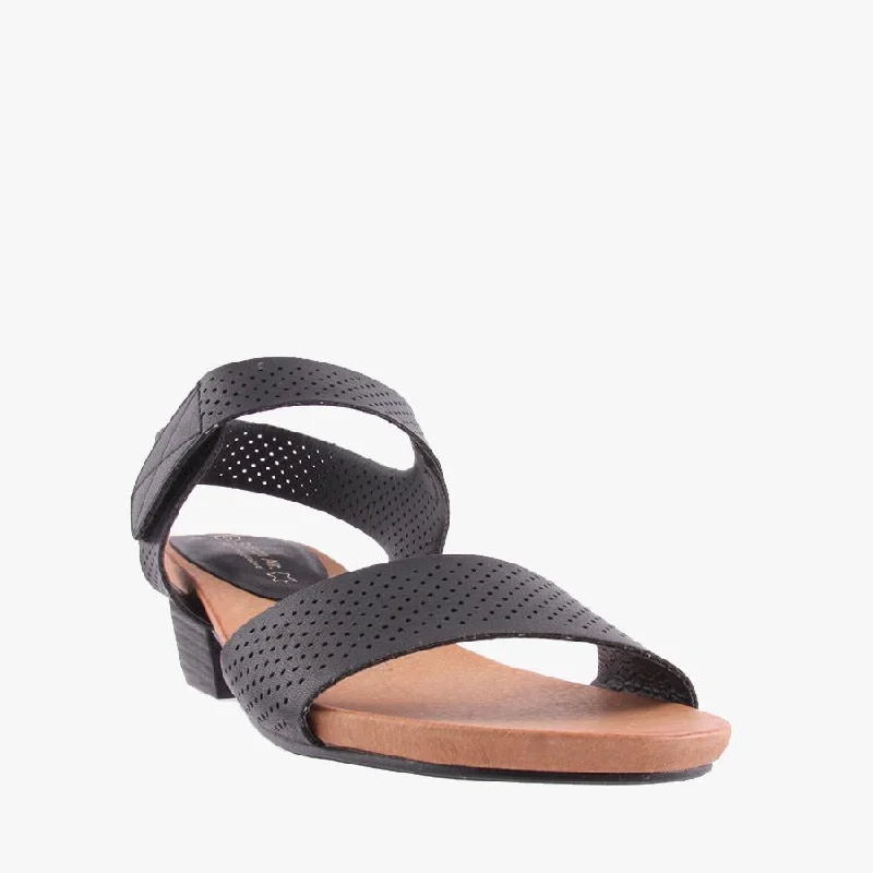 Versatile Heeled Sandals for Any Occasion---NAIL BLACK