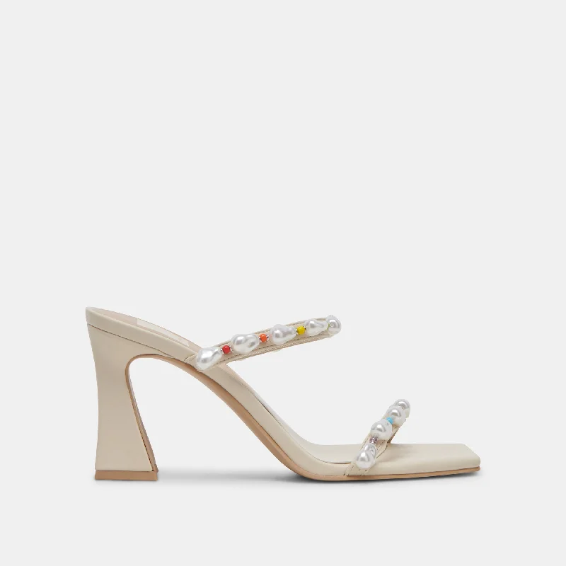 NAJA PRIDE HEELS RAINBOW PEARLS---Charming Bow Pumps for a Cute and Stylish Look